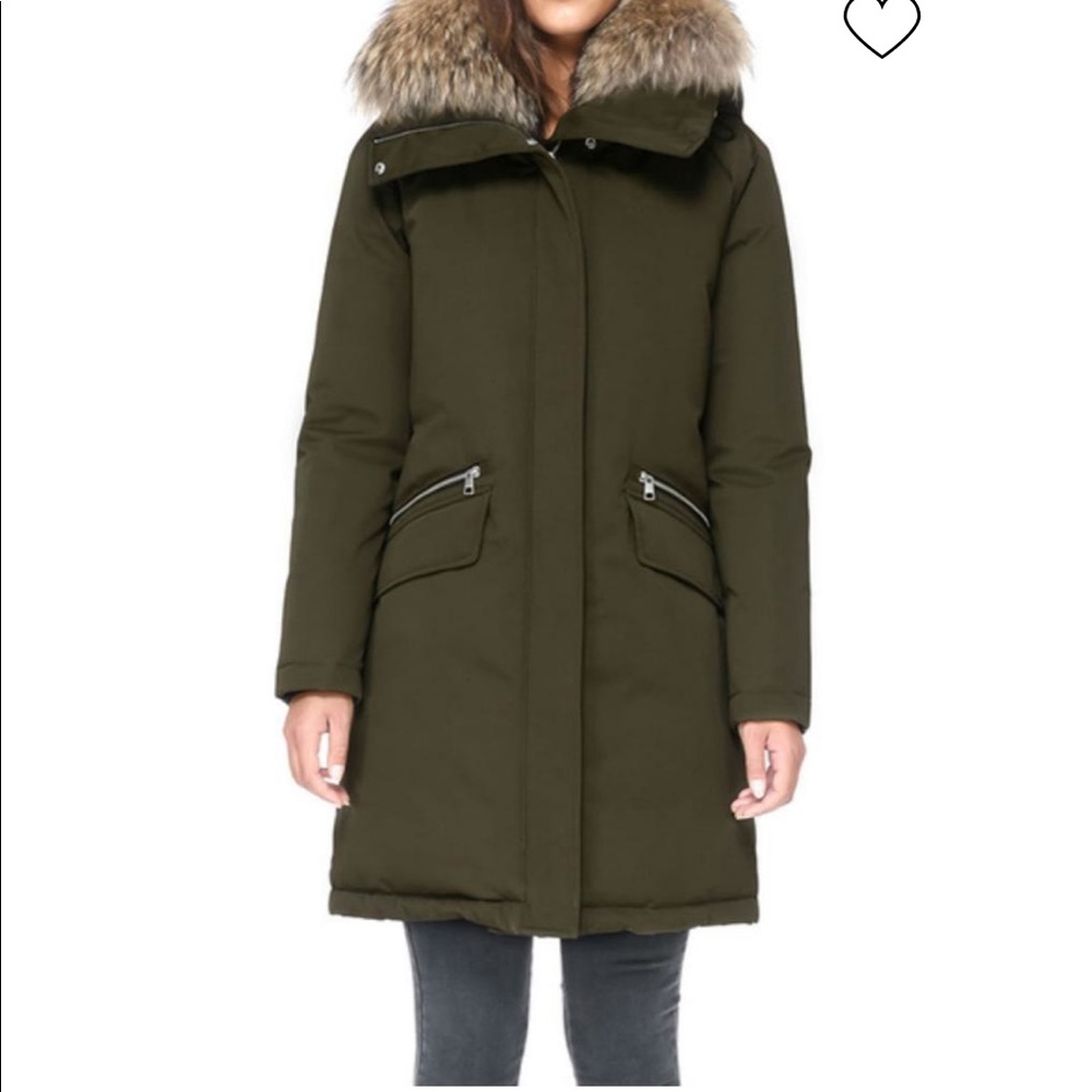 Soia & Kyo Joleen Fur Trim Coat